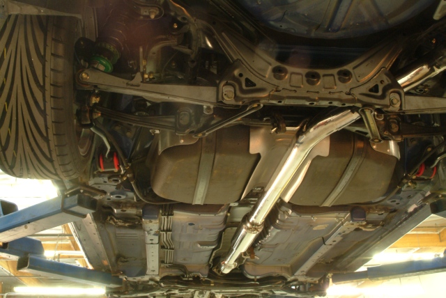 A full exhaust would be something like the Injen that bolts on to the flange just ahead of the catalytic converter.